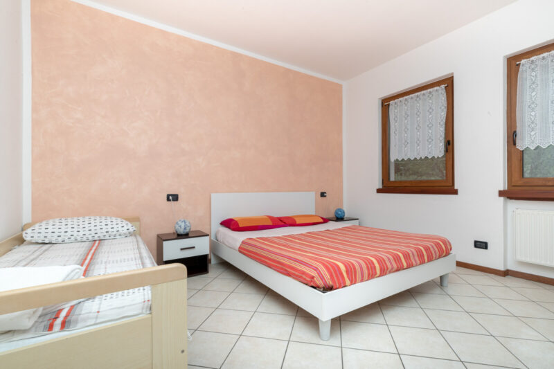 Stanza da letto dell'Appartamento Olivo a Malcesine • Agriturismo Le Dase