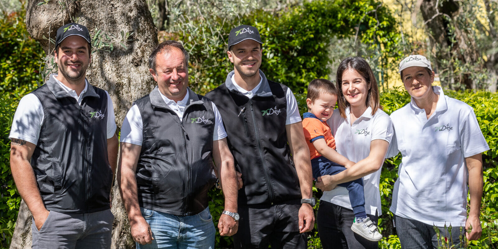 Famiglia Toblini dell'Agriturismo Le Dase a Malcesine, Lago di Garda